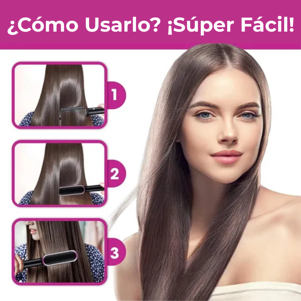 Cepillo Plancha Alisador 3 en 1