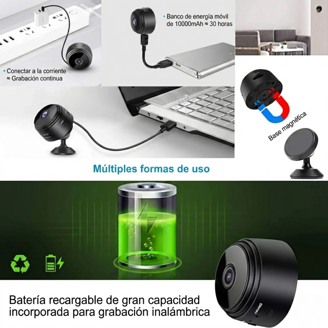Mini Cámara WiFi 1080P