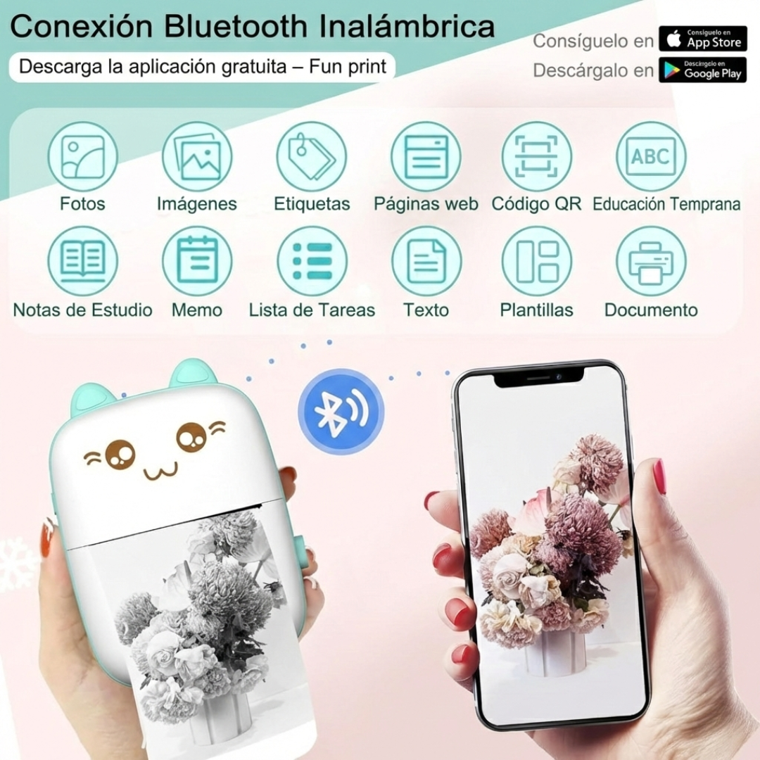 Mini Impresora Térmica Bluetooth