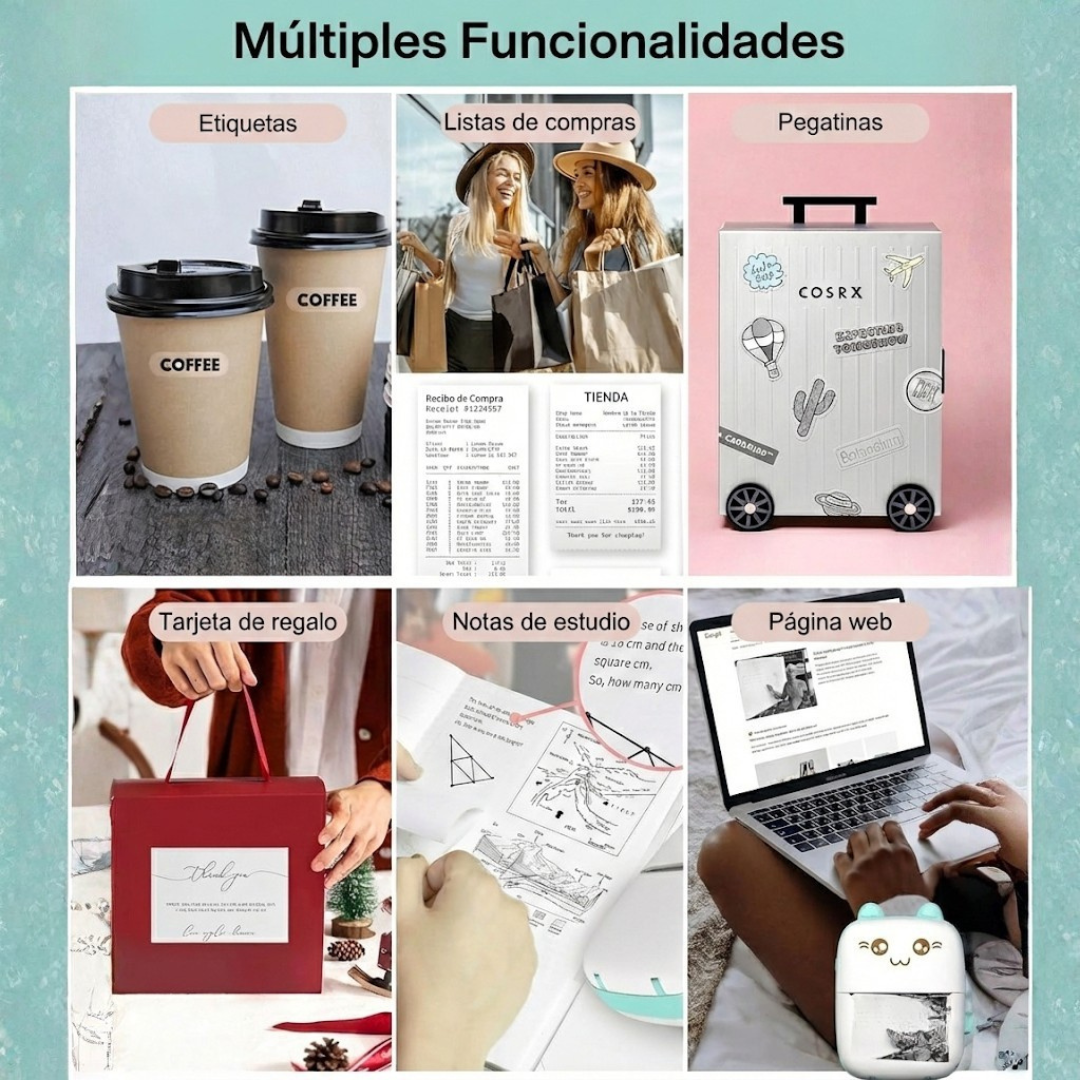 Mini Impresora Térmica Bluetooth